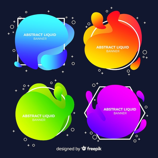 Set de banners abstractos