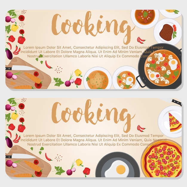 Set de banners de cocina