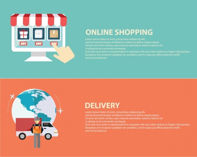 Set de banners de compra online