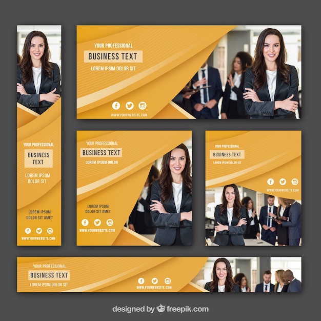 Set de banners corporativos