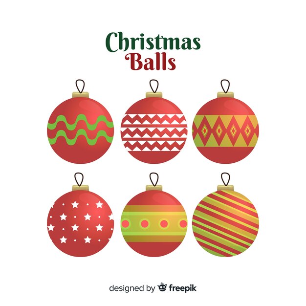 Set de bolas de navidad