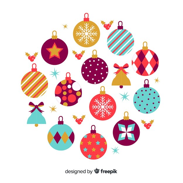 Set de bolas de navidad