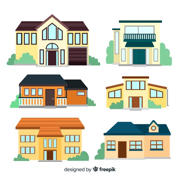 Set de bonitas casas