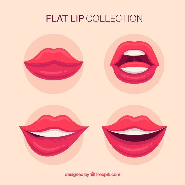 Set de bonitos labios 