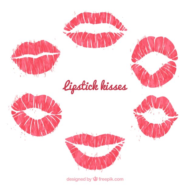 Set de bonitos labios