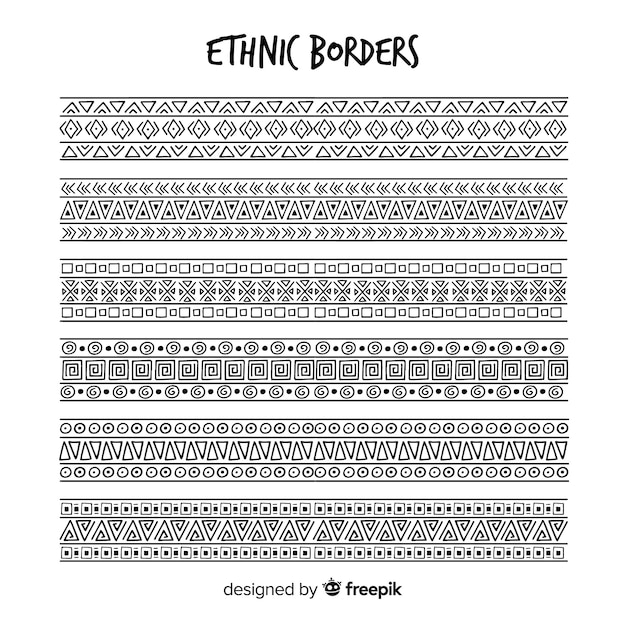 Set de bordes étnicos