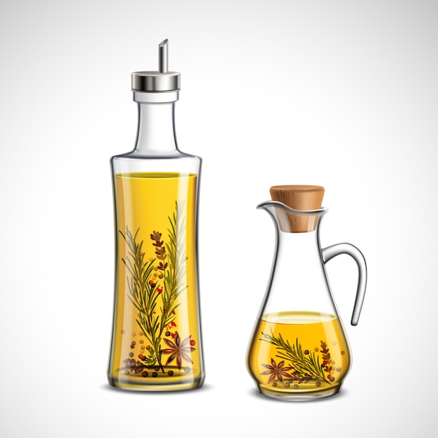 Set de botellas de vidrio