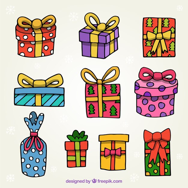 Set de cajas de regalos de navidad 