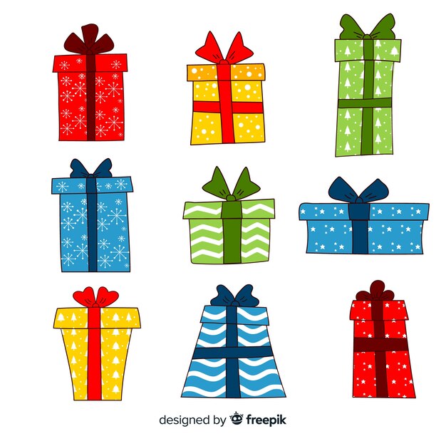 Set de cajas de regalos de navidad