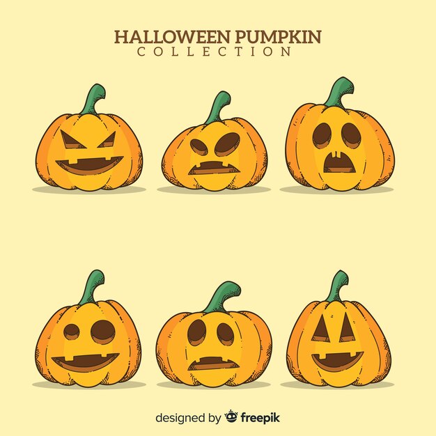 Set de calabazas de halloween 