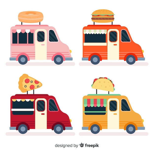 Set de camiones de comida
