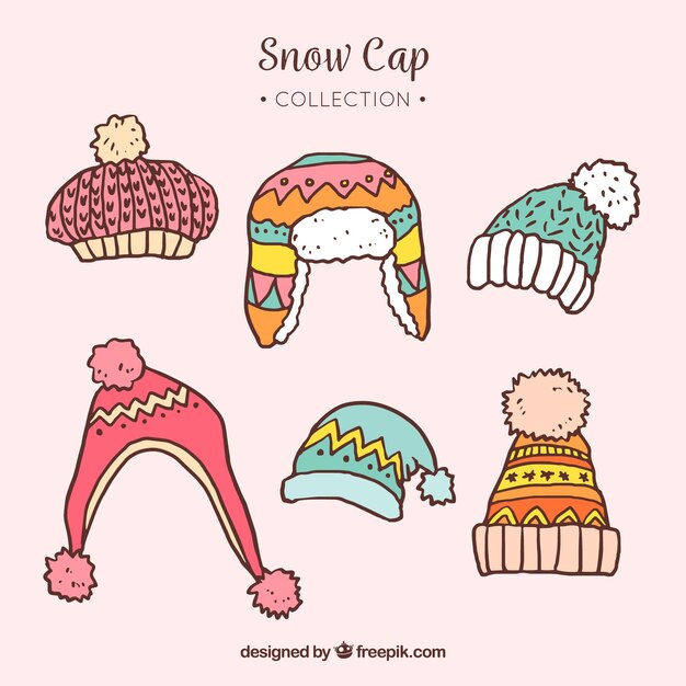 Set de capas de nieve