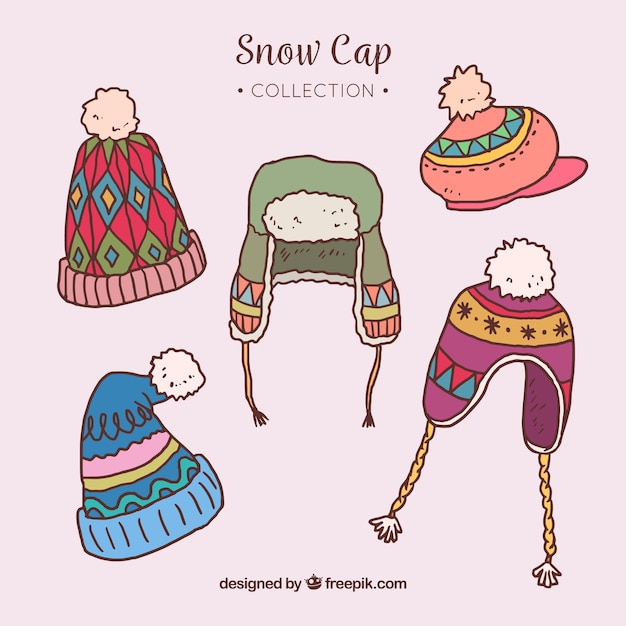 Set de capas de nieve