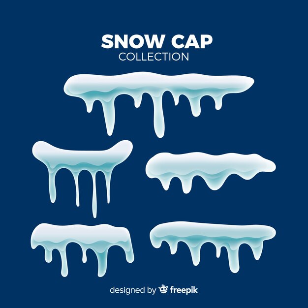 Set de capas de nieve