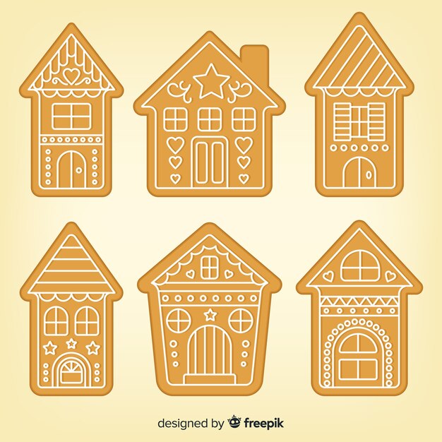 Set de casas de galleta de jengibre 