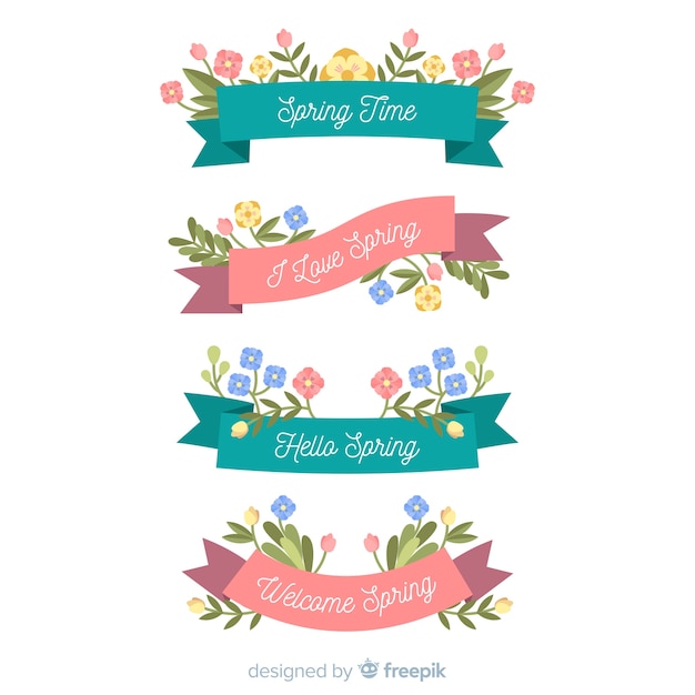 Set cintas primavera planas
