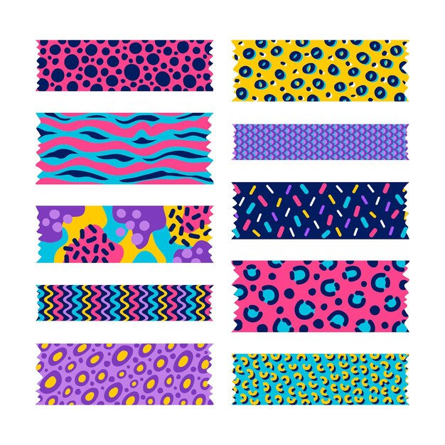 Set de cintas washi dibujadas