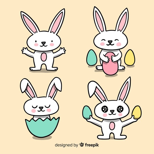 Set de conejitos de pascua