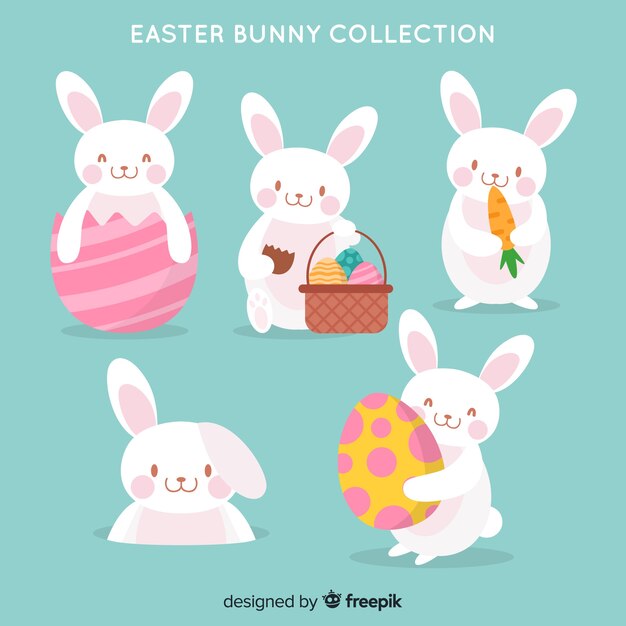 Set de conejitos de pascua