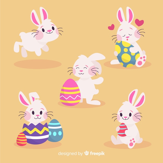 Set de conejitos de pascua