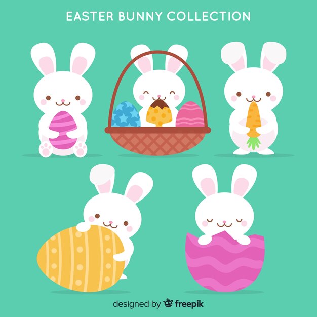 Set de conejitos de pascua