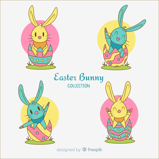 Set de conejitos de pascua