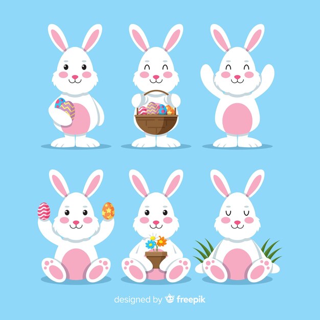 Set de conejitos de pascua