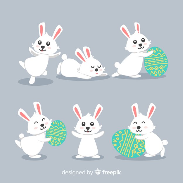 Set de conejitos de pascua