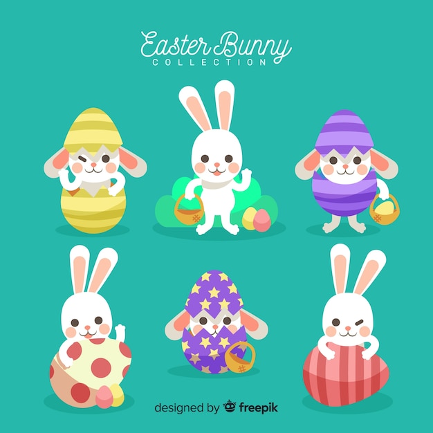 Set de conejitos de pascua