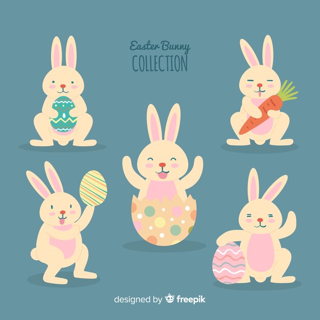 Set de conejitos de pascua