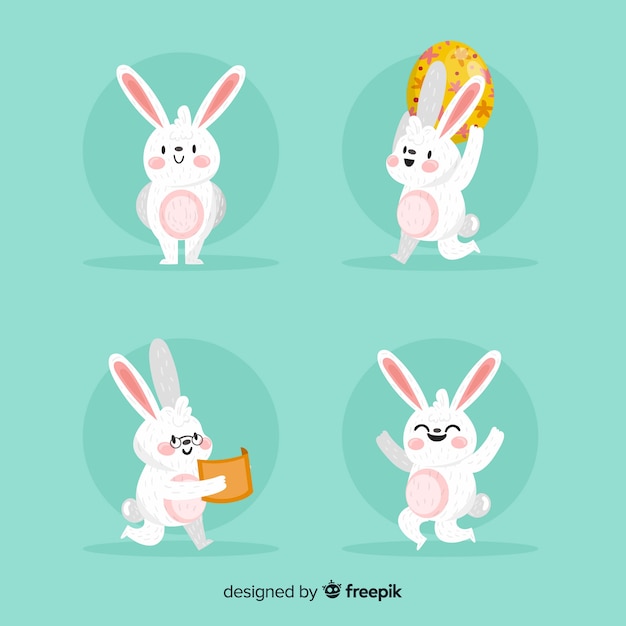 Set de conejitos de pascua