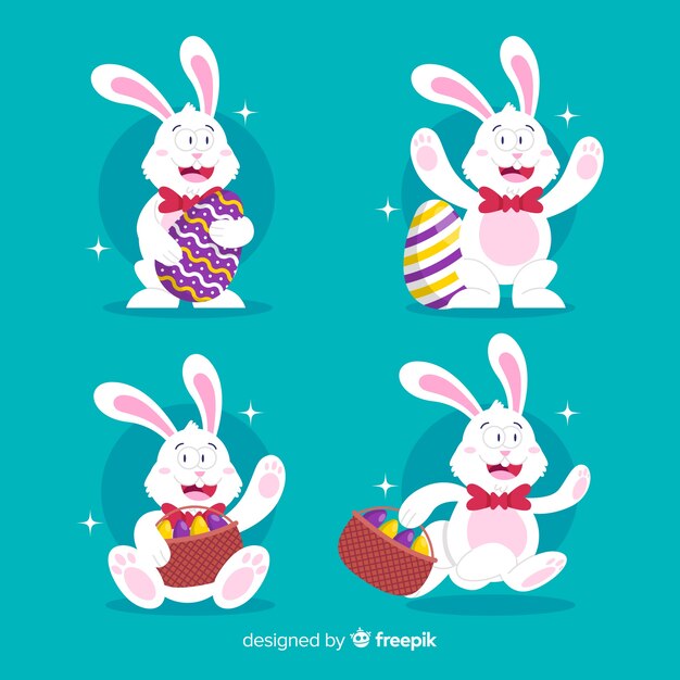 Set de conejitos de pascua
