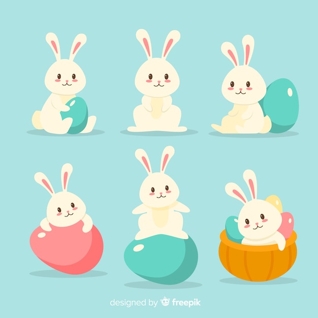 Set de conejitos de pascua