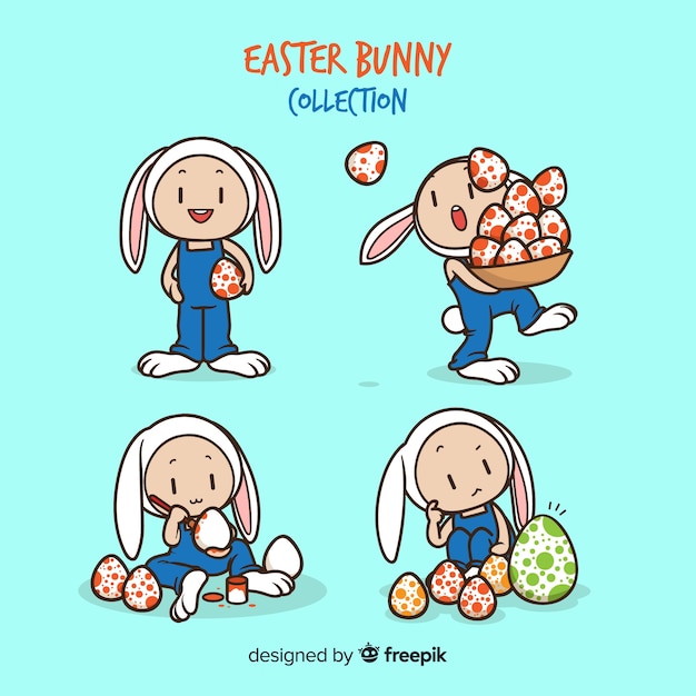 Set de conejitos de pascua