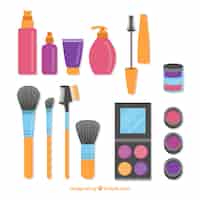 Vector gratuito set de cosméticos