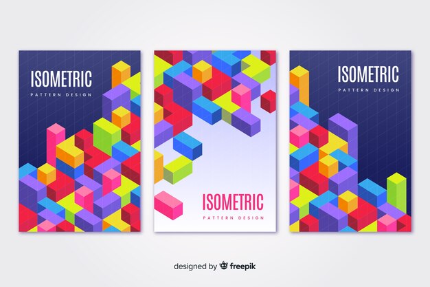 Set de cover abstractos de formas geométricas