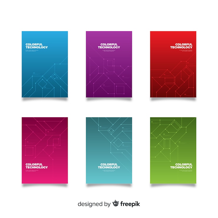 Vector gratuito set de cubiertas