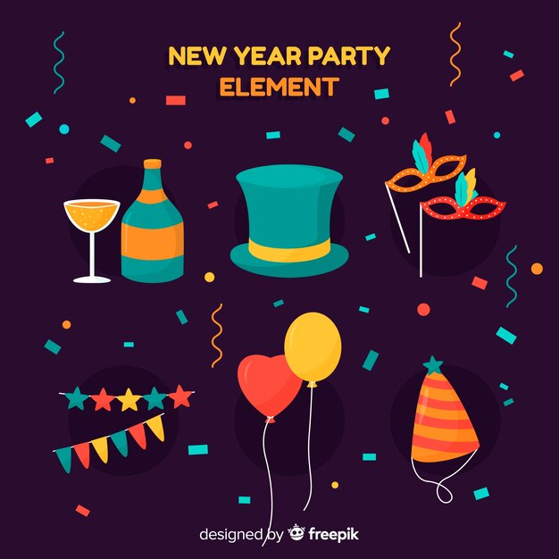Set de decoración de año nuevo 2019