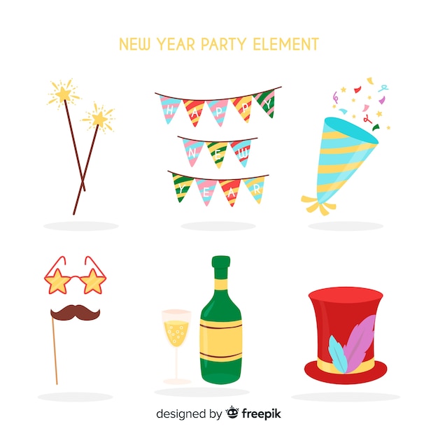 Set de decoración de año nuevo 2019