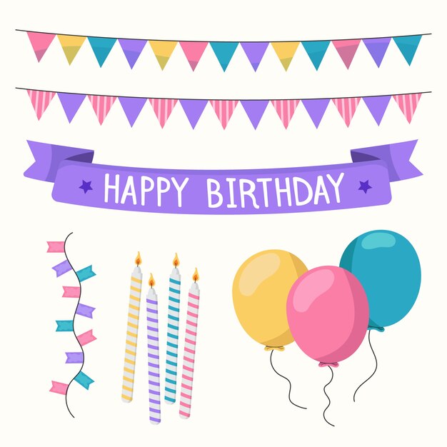 Set de decoración de cumpleaños