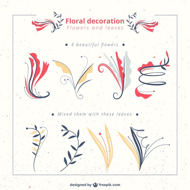 Set de decoración floral