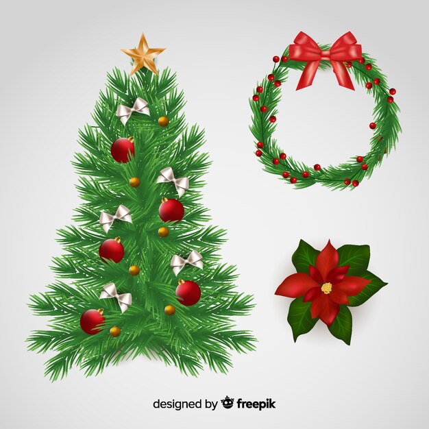 Set de decoracion navideña
