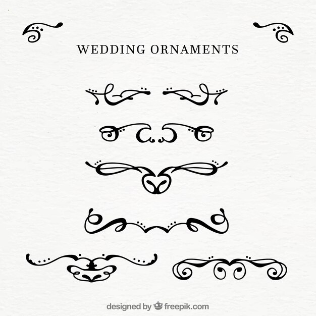 Set de decoraciones de boda