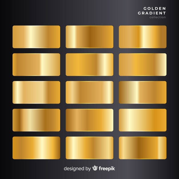Set de degradados dorados