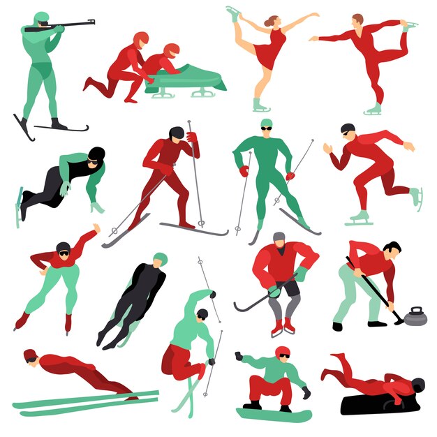 Set de deportes de invierno