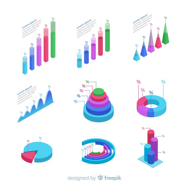 Set de elementos de infografía