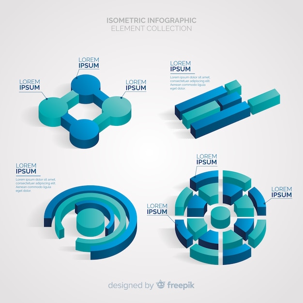 Set de elementos de infografía