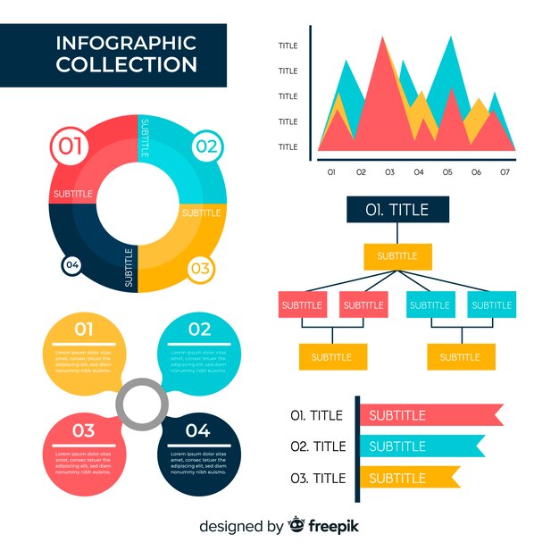 Set de elementos de infografía