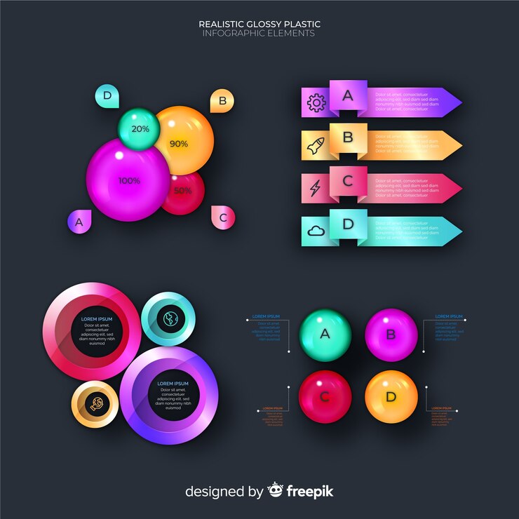 Vector gratuito set de elementos de infografía