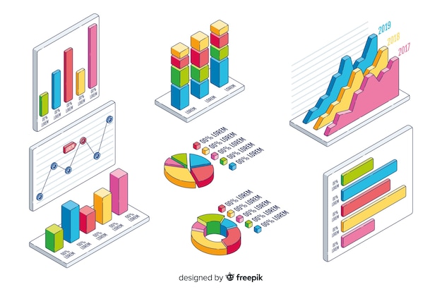 Vector gratuito set de elementos de infografía